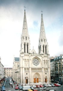 Uitzicht op de gevel, gebouwd 1854-59 door Jean Baptiste Antoine Lassus
