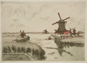 Uitzicht vanaf Saardam, 1909 door Jean Baptiste Armand Guillaumin
