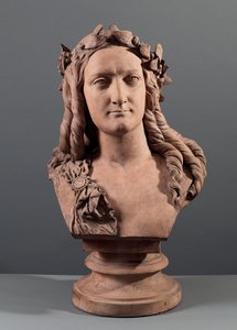 Borstbeeld van Delphine Gay (1804-55)