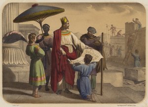 Salomo bouwt de tempel
