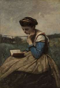 Een vrouw die leest, 1869 en 1870