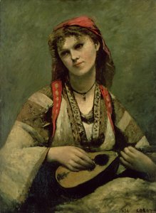Christine Nilson (1843-1921) of De Boheemse met een mandoline