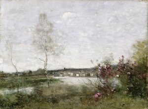Verre Uitzicht op Corbeil, Ochtend, c.1870