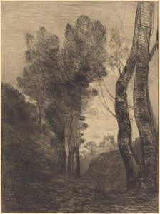 Omgeving van Rome door Jean Baptiste Camille Corot