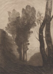 Omgeving van Rome, 1866 door Jean Baptiste Camille Corot