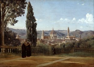 Florence, Uitzicht vanaf de Boboli-tuinen, 1835-1840