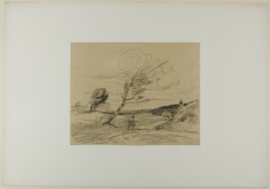 Windvlaag door Jean Baptiste Camille Corot