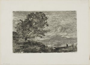 Meer in Tirol door Jean Baptiste Camille Corot