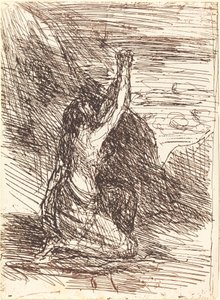 Maria Magdalena knielend, 1858