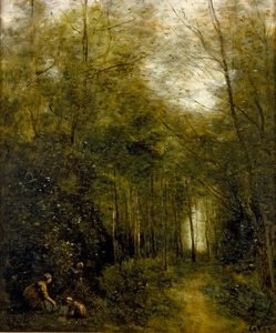 Montfermeuil, de Beek in het Bos door Jean Baptiste Camille Corot