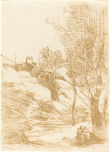 Souvenir van Salerno door Jean Baptiste Camille Corot