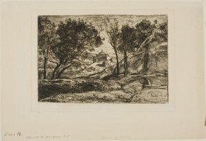 Souvenir van Toscane door Jean Baptiste Camille Corot