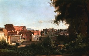 Het Colosseum: Uitzicht vanaf de Farnese Tuinen, Rome, 1826