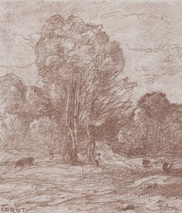 De Rustplaats van de Koeien, 1871 door Jean Baptiste Camille Corot