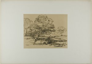 De Eenzame Toren door Jean Baptiste Camille Corot