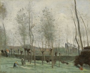 Wasvrouwen in een Wilgenbos