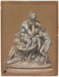Studie voor het beeldhouwwerk Ugolino en zijn kinderen