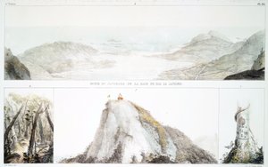 Panorama van de Baai van Rio de Janeiro (handgekleurde litho) door Jean Baptiste Debret