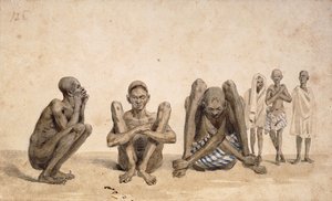 Slaven van Rio Janeiro, ca. 1825-6 door Jean Baptiste Debret