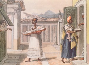 Reizende verkoopsters in Rio de Janeiro in 1827, uit 