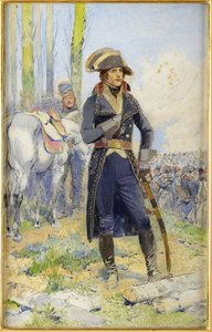Generaal Bonaparte tijdens de Italiaanse veldtocht door Jean Baptiste Edouard Detaille