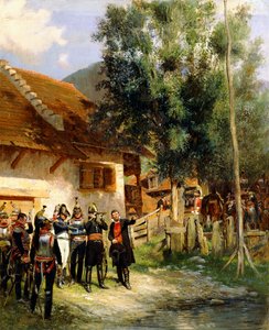 De oriëntatie, 1895 door Jean Baptiste Edouard Detaille