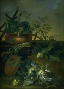 Stilleven. Groenten door Jean Baptiste Gaijot Dubuisson