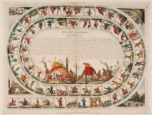 Kozakken spel, 1815 door Jean Baptiste Genty