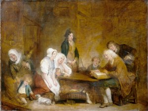 Familie Aanbidding, c.1800 door Jean Baptiste Greuze