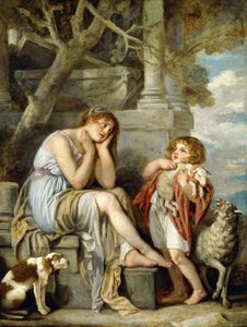 Het Geliefde Lam door Jean Baptiste Greuze
