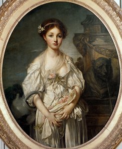 De gebroken kruik door Jean Baptiste Greuze