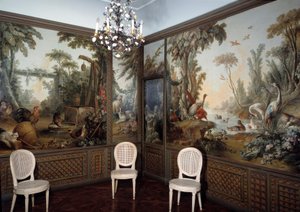 Uitzicht op de Demarteau woonkamer versierd door Jean Baptiste Huet (1745-1811) door Jean Baptiste Huet