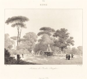 Fontein van de Borghese Tuin