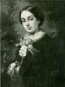 George Sand (1804-1876) P door Jean Baptiste Isabey