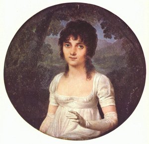 Portret van Christine Boyer door Jean Baptiste Isabey