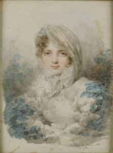 Portret van Ekaterina Pavlovna Bagration 1783-1857, geboren Skavronska door Jean Baptiste Isabey