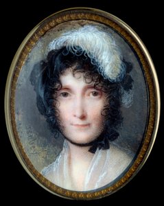 Portret van Laetitia Bonaparte (Letizia Maria Ramolino) (1750-1836), moeder van Napoleon Bonaparte door Jean Baptiste Isabey
