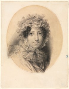 Portret van een Dame door Jean Baptiste Isabey