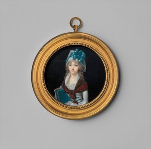 Portret van een vrouw, ca.1795 (ivoor)