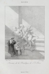 Reis naar Italië in 1822 door Jean Baptiste Isabey