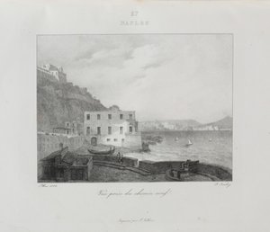 Reis naar Italië in 1822 door Jean Baptiste Isabey