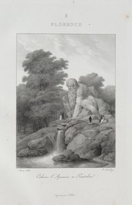 Reis naar Italië in 1822 door Jean Baptiste Isabey