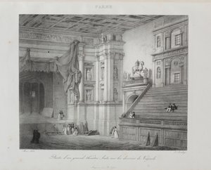 Reis naar Italië in 1822 door Jean Baptiste Isabey