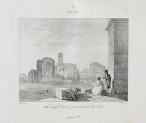 Reis naar Italië in 1822 door Jean Baptiste Isabey