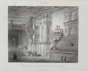 Reis naar Italië in 1822, 1833 door Jean Baptiste Isabey