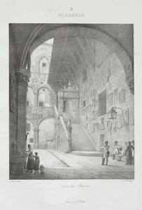 Reis naar Italië in 1822, 1833 door Jean Baptiste Isabey
