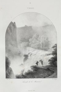 Reis naar Italië in 1822, 1833 door Jean Baptiste Isabey