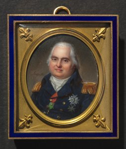 Portret van Lodewijk XVIII, c. 1822 door Jean Baptiste Jacques Augustin