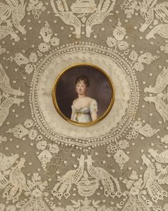 Portret van Prinses Pauline Schwarzenberg door Jean Baptiste Jacques Augustin