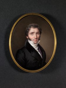 Man in donkere jas (email op koper) door Jean Baptiste Joseph Duchesne